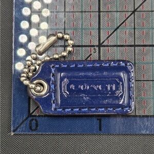 Blue Leather Mini Tag